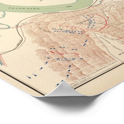 Aussichtsberg, Tennessee Poster (Ecke)