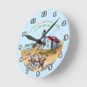 Aussichtspunkt  Leuchtturm-Uhr  Runde Wanduhr (Winkel)