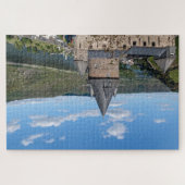 Aussichtspunkt über den Rhein mit der Burg Sta Puzzle (Horizontal)
