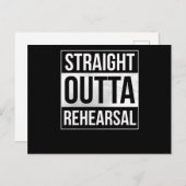 Aussichtstheater Probe Künstler Performer Postkarte (Vorne/Hinten)