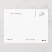 Aussichtsturm Treppe Postkarte (Rückseite)