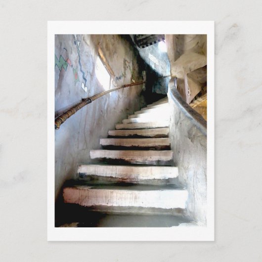 Aussichtsturm Treppe Postkarte (Vorderseite)