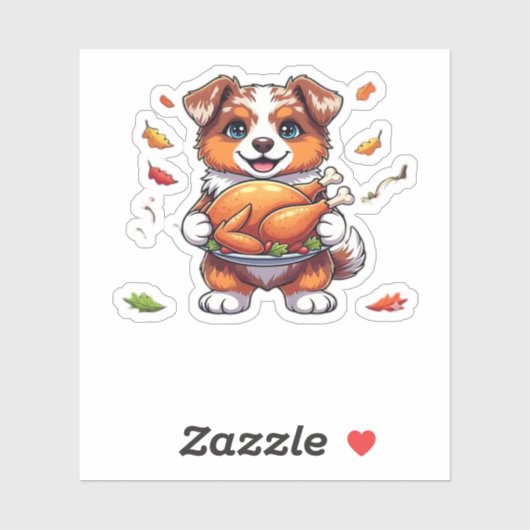 Aussie 178 Erntedank Oversized T - Shirt.png Aufkleber (Blatt)