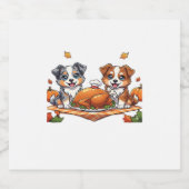 Aussie 184 Erntedank Oversized T - Shirt.png Schaumweinetikett (Einzelnes Label)