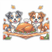 Aussie 184 Thanksgiving Oversized T-Shirt.png Aufkleber (Vorderseite)