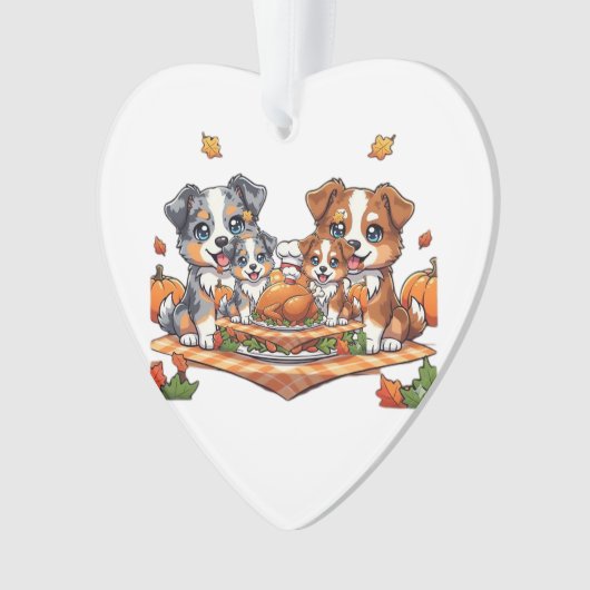 Aussie 184 Thanksgiving Oversized T-Shirt.png Ornament (Vorderseite)