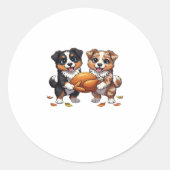 Aussie 186 Erntedank Classic T - Shirt.png Runder Aufkleber (Vorderseite)