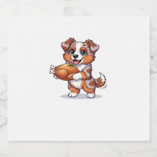 Aussie 187 Erntedank Classic T - Shirt.png Schaumweinetikett (Einzelnes Label)