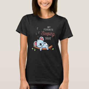 Aussie Animal My Favorite Sleeping Shirt Koala Sle