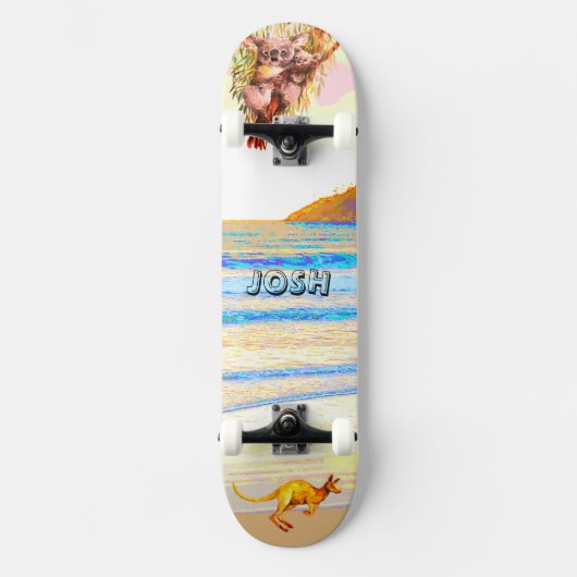 Aussie Animals Surfside Skateboard (Vorderseite)