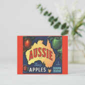Aussie Apples Postkarte (Stehend Vorderseite)