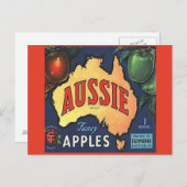 Aussie Apples Postkarte (Vorne/Hinten)