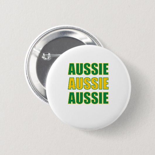 Aussie Aussie Aussie Button (Vorne & Hinten)