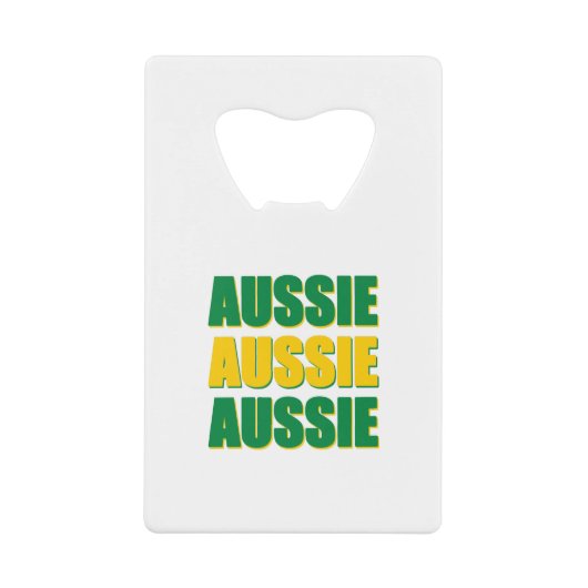Aussie Aussie Aussie Geldbeutel Flaschenöffner (Vorderseite)