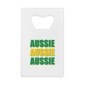 Aussie Aussie Aussie Geldbeutel Flaschenöffner (Rückseite)