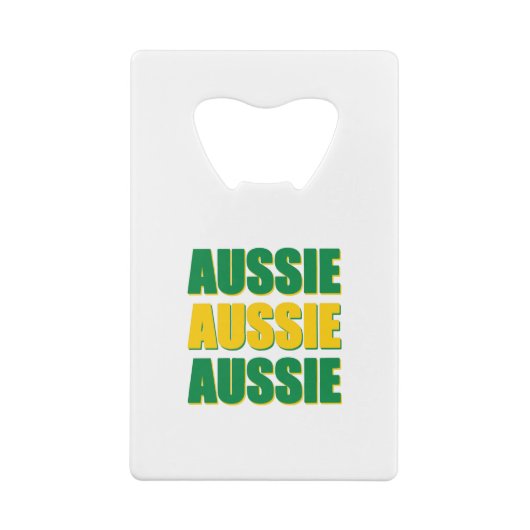 Aussie Aussie Aussie Geldbeutel Flaschenöffner (Rückseite)