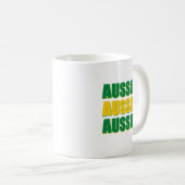 Aussie Aussie Aussie Kaffeetasse (VorderseiteRechts)