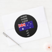 Aussie Aussie Aussie Sport Chant Runder Aufkleber (Umschlag)