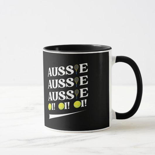 Aussie Aussie Aussie Tennis Tasse (Rechts)