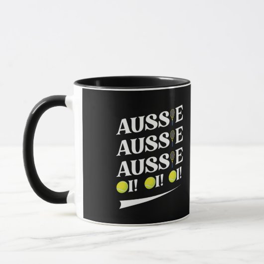 Aussie Aussie Aussie Tennis Tasse (Links)