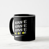 Aussie Aussie Aussie Tennis Tasse (Vorderseite Links)