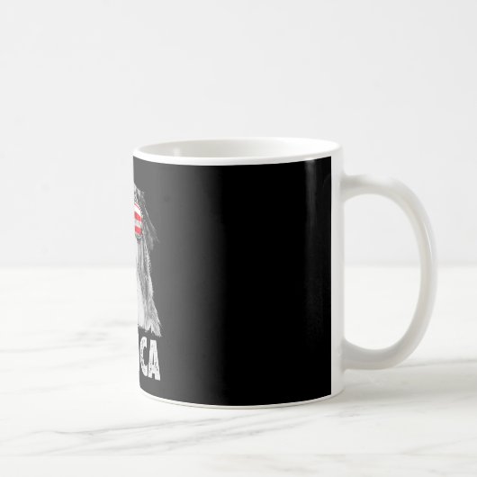 Aussie australian shepherd 4. Juli Merica Kaffeetasse (Rechts)
