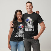 Aussie australian shepherd 4. Juli Merica T-Shirt (Unisex)