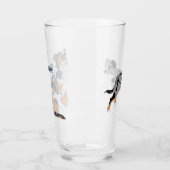 Aussie Australian Shepherd Dog Personalisiert Glas (Links)