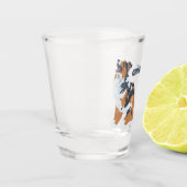Aussie Australian Shepherd Dog Personalisiert Schnapsglas (Links)