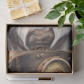 Aussie Aviator: Steampunk Shepherd Decoupage Seidenpapier (Geschenk)