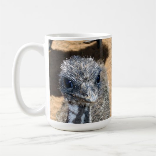 Aussie Baby Emu Face, Kaffeetasse (Links)