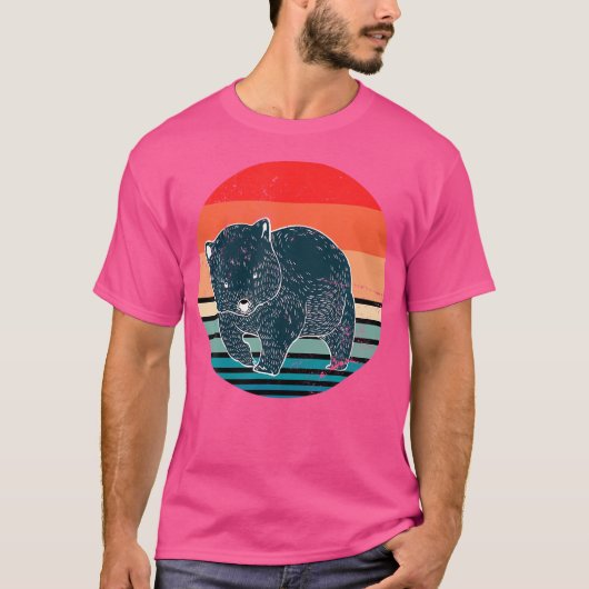Aussie Backpacker Australia Outback Animal Wombat T-Shirt (Vorderseite)