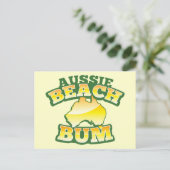 Aussie Beach Bum! mit australischer Karte (Stehend Vorderseite)