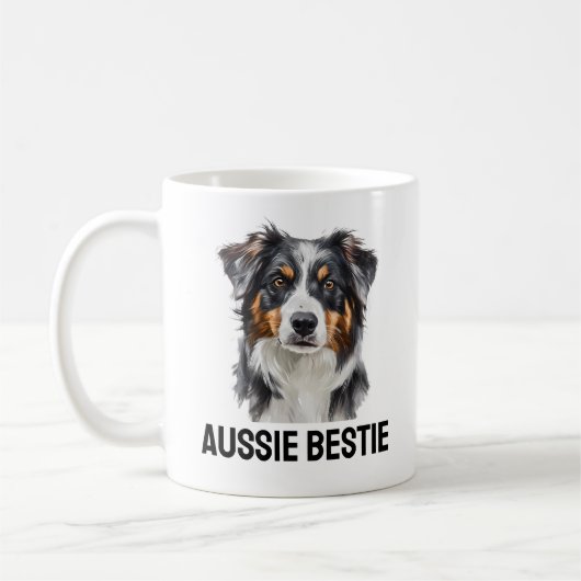 Aussie Bestie Tasse - Loyal Australian Shepherd Gi (Links)