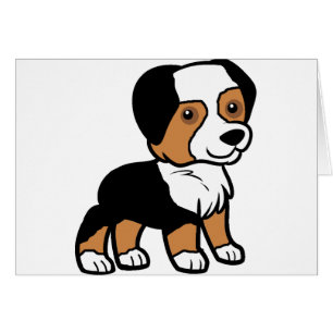 aussie black tri Cartoon