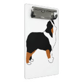 aussie black tri silo mini klemmbrett (Schrägansicht)