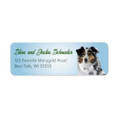 Aussie Blue Merle Address Label (Vorne)
