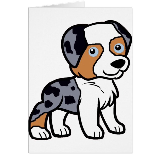 aussie blue merle Cartoon (Vorne)