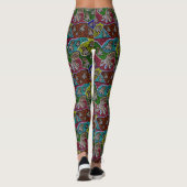 Aussie Blue Ringed Octopus Dot Art Leggings (Rückseite)