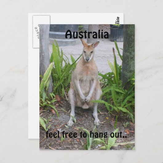 Aussie Boy, Postkarte (Vorne/Hinten)
