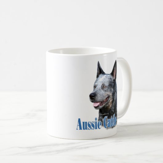 Aussie Cattle Dog Name Kaffeetasse (VorderseiteRechts)