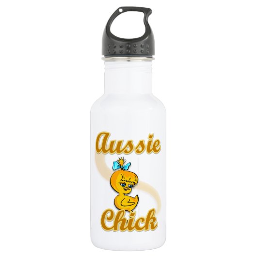 Aussie Chick Trinkflasche (Vorderseite)