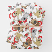 Aussie Christmas Animal Wrapping Paper Set Geschenkpapier Set (Beispiel)