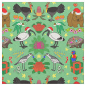 Aussie Christmas Fabric Stoff (Nahaufnahme)