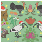 Aussie Christmas Fabric Stoff (Nahaufnahme)