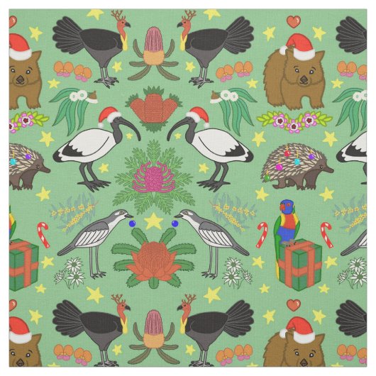 Aussie Christmas Fabric Stoff (Muster)