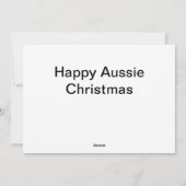 Aussie Christmas Feiertagskarte (Rückseite)