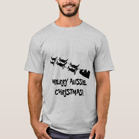 Aussie Christmas Gifts, Mens Raglan Shirt (Vorderseite)