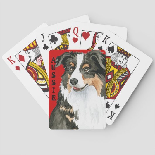 Aussie Color Block Spielkarten (Rückseite)