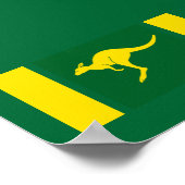 Aussie Colors Kangaroo Poster (Ecke)